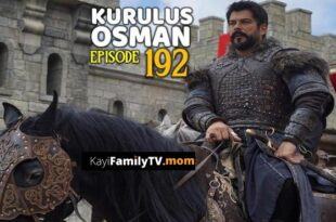Kurulus Osman Episode 192 English Subtitles
